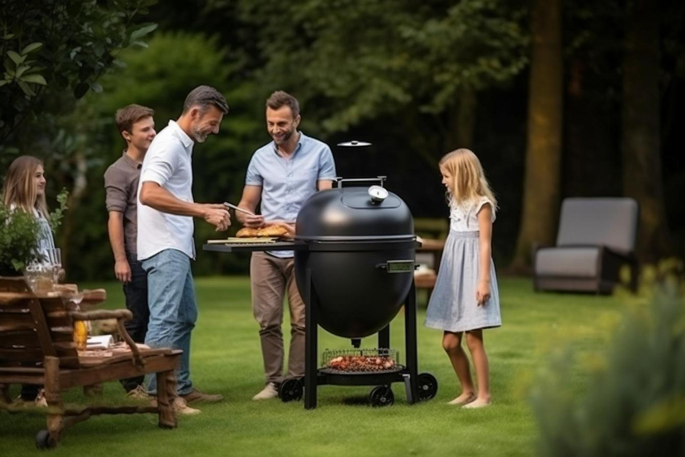 grill w ogrodzie